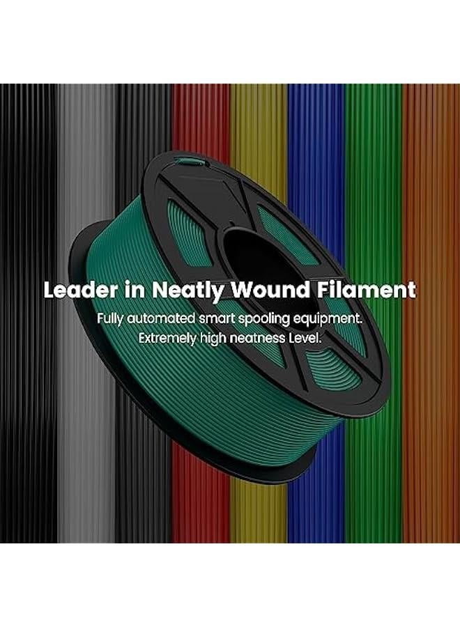 PLA 3D Printer Filament PLA Filament 1.75mm, Neatly Wound 3D Printing Filament 1.75mm, Dimensional Accuracy +/- 0.02 mm, Fit Most FDM 3D Printers, 1kg Spool (2.2lbs), Blue - Image 2